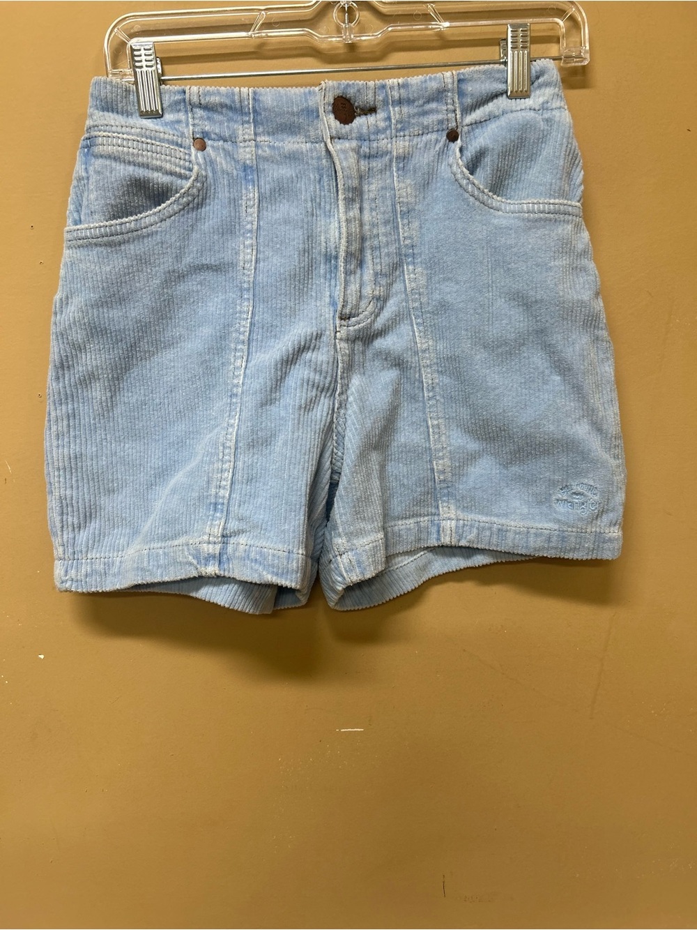 Billabong x Wrangler According To Corduroy Shorts Womens 27 Saddle Up High Waist
